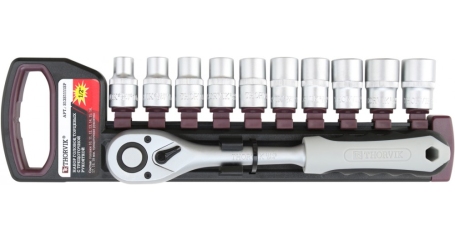 Набор головок торцевых с трещоточной рукояткой Thorvik S13S1111SP (1/2