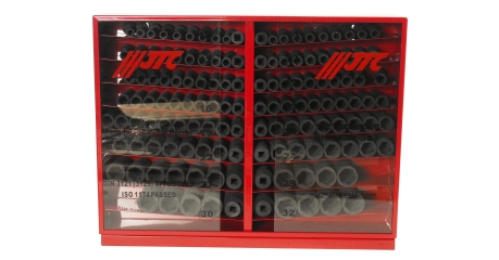 Набор головок торцевых 6-ти гранных ударных JTC J4137L (1/2", 10-32 мм, 137 предметов в металлическом шкафу)