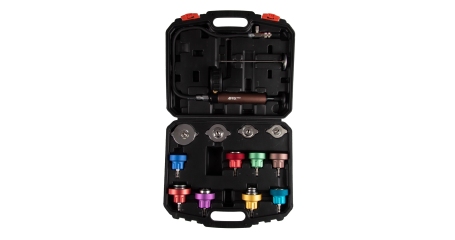 Набор для тестирования герметичности системы охлаждения, 14 предметов, кейс AFFIX AF10331014C