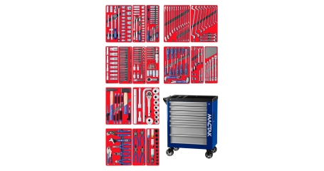 Набор инструментов ЭКСПЕРТ в синей тележке МАСТАК 50-07323B (323 предмета)