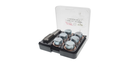 Набор инструментов для ремонта резьбы маслосливных отверстий JTC 2047 (22 мм в боксе)