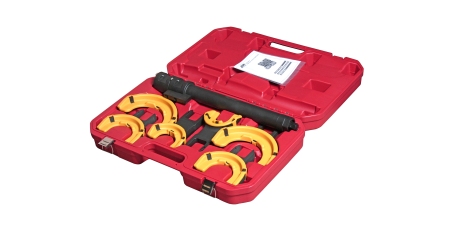 Набор инструментов для стяжки пружин с пневмоприводом JTC 4274 (3 пары захватов, ход 317 мм, в кейсе)