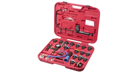 Набор инструментов для тестирования давления в радиаторе JTC 4842A (27 предметов в кейсе)