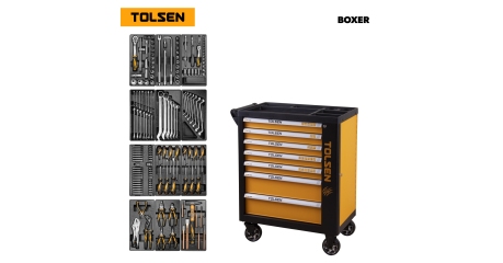 Набор инструментов BOXER" в черной тележке TOLSEN TT85415 (157 предметов)"""