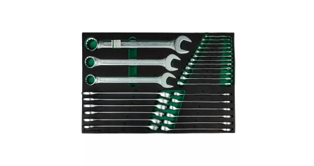 Набор ключей комбинированных GARWIN PRO 646077 (27 пр., 6-36 мм, в ложементе EVA)