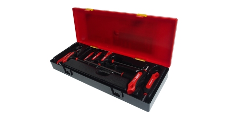 Набор ключей шестигранных Т-образных HEX JTC K6073 (2-8 мм, 7 предметов)