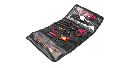 Набор коннекторов для тестеров электронных компонентов автомобиля JTC 4790 (23 предмета в кейсе)