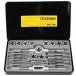 Набор метчиков и плашек ТЕХРИМ T030003 (М5 - М12, 24 предмета, метрическая резьба)