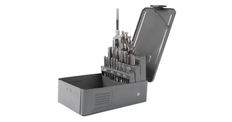 Набор метчиков GARWIN INDUSTRIAL GM-THS29 (М3-12, HSS, DIN352, 29 предметов)