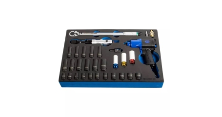 Набор пневмоинструмента с композитным гайковертом GARWIN PRO 646510 (31 пр. в ложементе EVA)