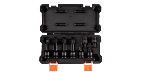 Набор ударных торцевых насадок AFFIX AF00746008C (1/2", Spline, M12-M18, L = 45-78 мм, кейс, 8 предметов)