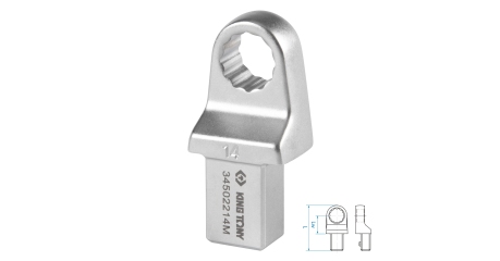 Насадка накидная серии FIT KING TONY 34502214M (14 мм, 14х18 мм)