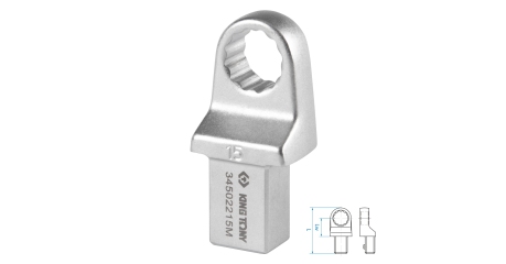 Насадка накидная серии FIT KING TONY 34502215M (15 мм, 14х18 мм)