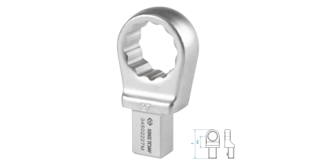 Насадка накидная серии FIT KING TONY 34502227M (27 мм, 14х18 мм)