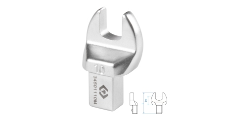 Насадка рожковая серии FIT KING TONY 34501110M (10 мм, 9х12 мм)