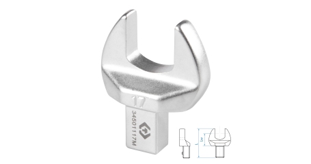 Насадка рожковая серии FIT KING TONY 34501117M (17 мм, 9х12 мм)