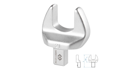 Насадка рожковая серии FIT KING TONY 34501121M (21 мм, 9х12 мм)