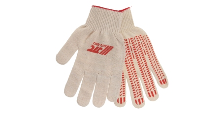 Перчатки х/б с ПВХ 10 класс белые JTC XB1042 (логотип JTC, 42 г)