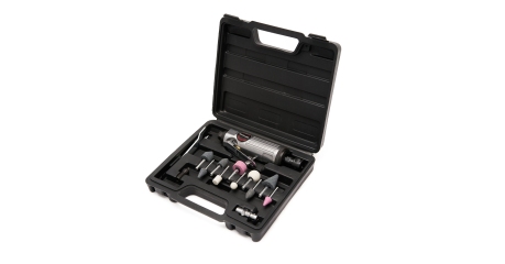 Пневмодрель ROSSVIK RT-1206K (с набором насадок, 22000 об/мин, цанговый патрон)