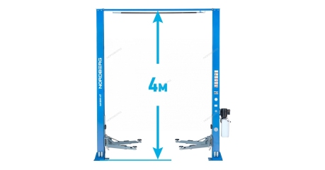 Подъемник двухстоечный NORDBERG N4120H1 (4 т, верхняя синхронизация, H=4 м)