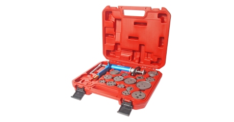 Приспособление для обслуживания тормозных цилиндров с пневмоприводом комплект JTC 4687 (15 адаптеров)