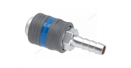 Разъем "мама" быстросъемный - елочка диам. 10 мм, с пластиковой муфтой NORDBERG NPF10P