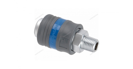 Разъем мама" быстросъемный NORDBERG NPF22P (резьба M1/4"", с пластиковой муфтой)"""