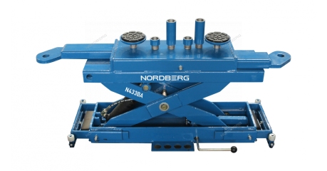 Траверса пневмогидравлическая для подъемника NORDBERG 4465B (3,2 т, синяя)