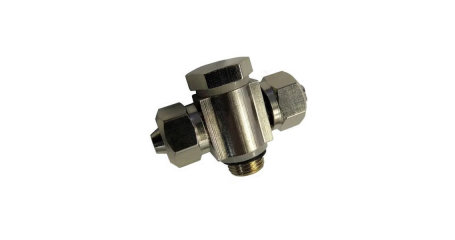 Фитинг двойной ROSSVIK 6000010 (на цилиндр зажима 526U, HINGE TEE Ф6 R1/8)