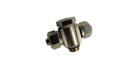 Фитинг двойной ROSSVIK 6000010 (на цилиндр зажима 526U, HINGE TEE Ф6 R1/8)"