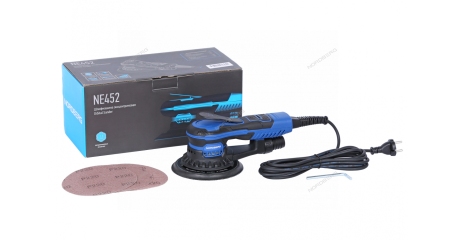 Шлифмашина эксцентриковая NORDBERG NE452 (2,5 мм, диск 125 мм, 4000-10000 об/мин, 350 Вт)