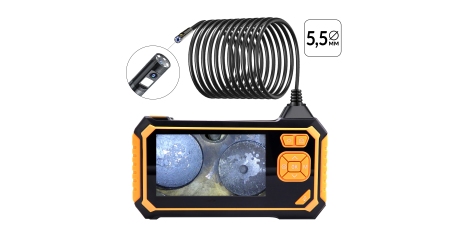 Видеоэндоскоп промышленный защищенный, 4.3", 2Мп, 2 камеры, 1920х1080, 3м, 5.5 мм, iCartool IC-V117