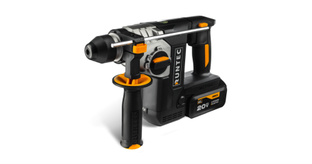 Перфоратор аккумуляторный RUNTEC PRO RT-EH750 (2,3 Дж, 20В, 2*4 Ач, 750 Вт)