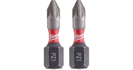 Бита Milwaukee Shockwave PZ1 25мм 2шт (4932430860)
