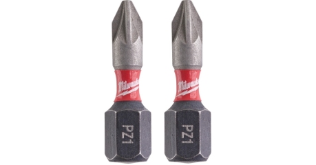 Бита Milwaukee Shockwave PZ1 25мм 2шт (4932430860)