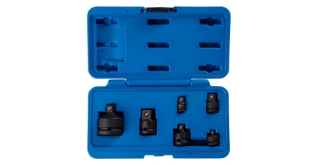 Набор переходников ударных 1/4, 3/8", 1/2"", 3/4"", 6 предметов, кейс KING TONY 786P06"""