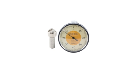 Индикатор рычажно-зубчатый ASIMETO 502-08-4 (0,01 мм), вертикальный 0,8 мм, 0-40-0, D40