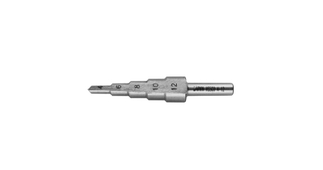 Сверло ступенчатое, GARWIN INDUSTRIAL, 102560-4-12-5 (4,0-12,0 мм), 5 ступеней, HSS-Co5