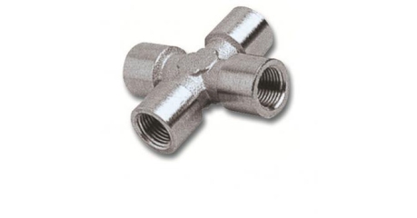 Переходник GAV 1254/3 250/3 крест FFFF 3/8