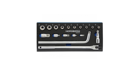 Набор головок NORDBERG 2496018T, 1/2