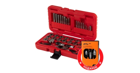 Набор метчиков и плашек SK-5 1/8"-1/2", кейс, 40 предметов, в комплекте набор пассатижей МАСТАК 351-10040CP