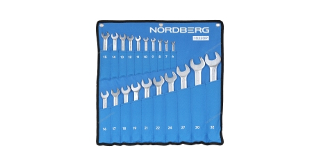 Набор ключей комбинированных NORDBERG 10220P (20 шт,) планшет тетрон