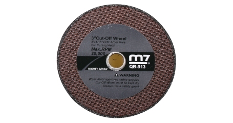 Круг отрезной 100 мм для пневматической отрезной мини машины QC-234 MIGHTY SEVEN QB-914