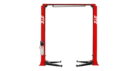 Подъемник электрогидравлический 4т 2-х стоечный 220В с верх.синхронизацией (ручн.двойной спуск) GTE-B201