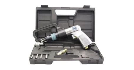 Пневмодрель для высверливания точечной сварки в пластиковом кейсе с набором фрез sumake, ST-6654K