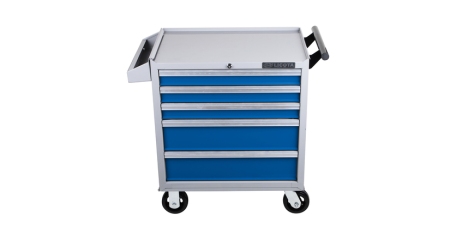 Licota AWX-2602GB-R Тележка инструментальная с карманом, 5 полок, сине-серая