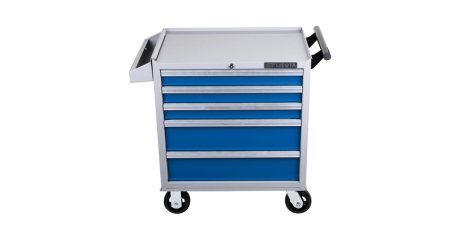 Licota AWX-2602GB-R Тележка инструментальная с карманом, 5 полок, сине-серая