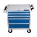 Licota AWX-2602GB-R Тележка инструментальная с карманом, 5 полок, сине-серая