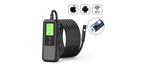 Видеоэндоскоп WIFI 2 камеры, 3.5Мп, 2560x1440, 3м, 7.9 мм зонд iCartool IC-V803-2