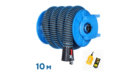 Катушка для сбора выхлопных газов NORDBERG HRF10150E-KIT с автоматическим приводом со шлангом L=10 м, D=150 мм и насадкой